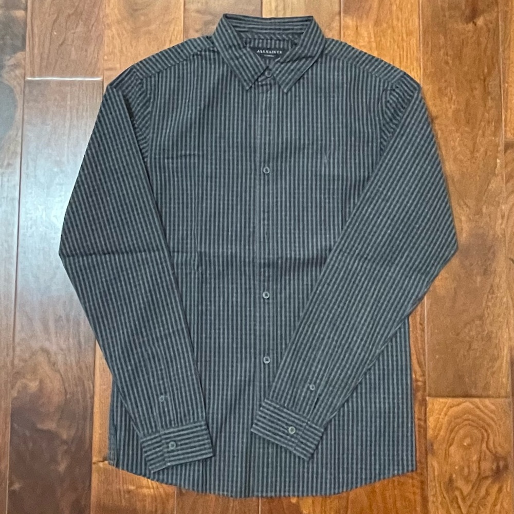 NWT New With Tag Men Allsaints Buttondown XS Extra Small Orig Price 139